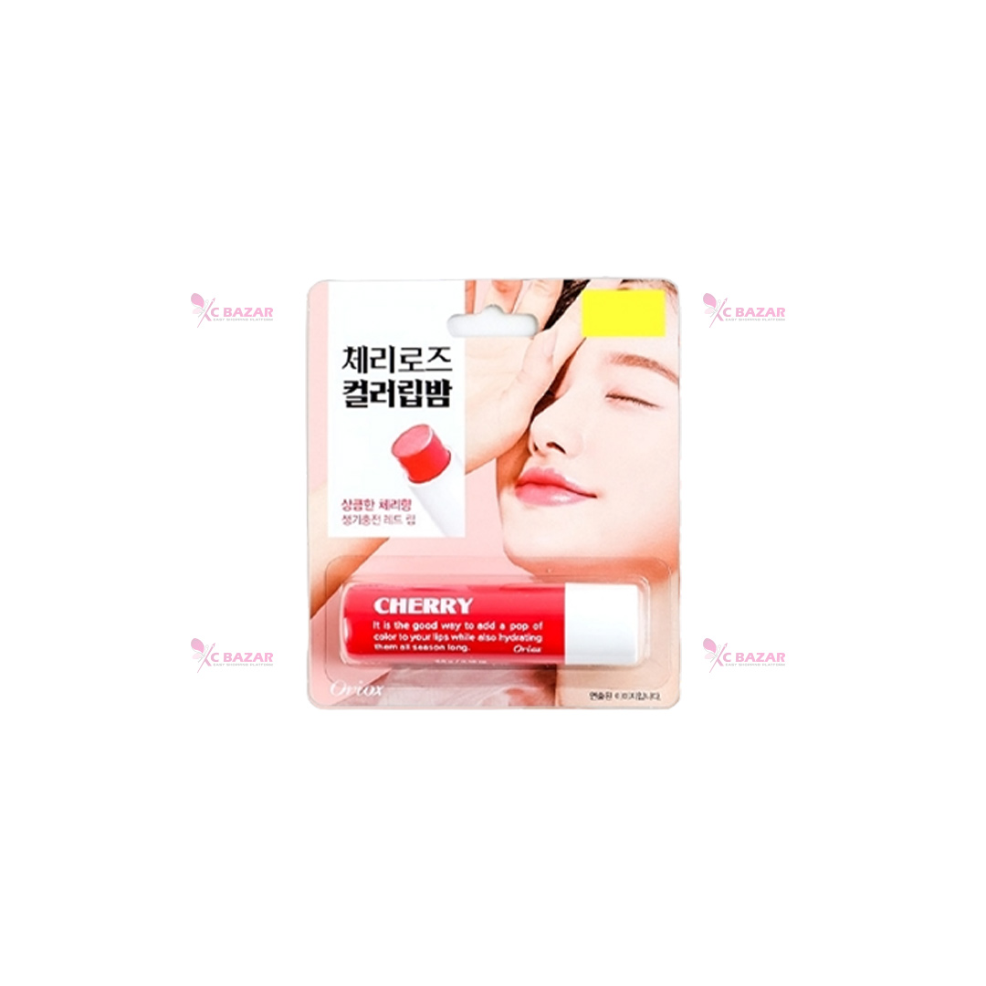Oriox Color Lip Balm 4.8g - CHERRY