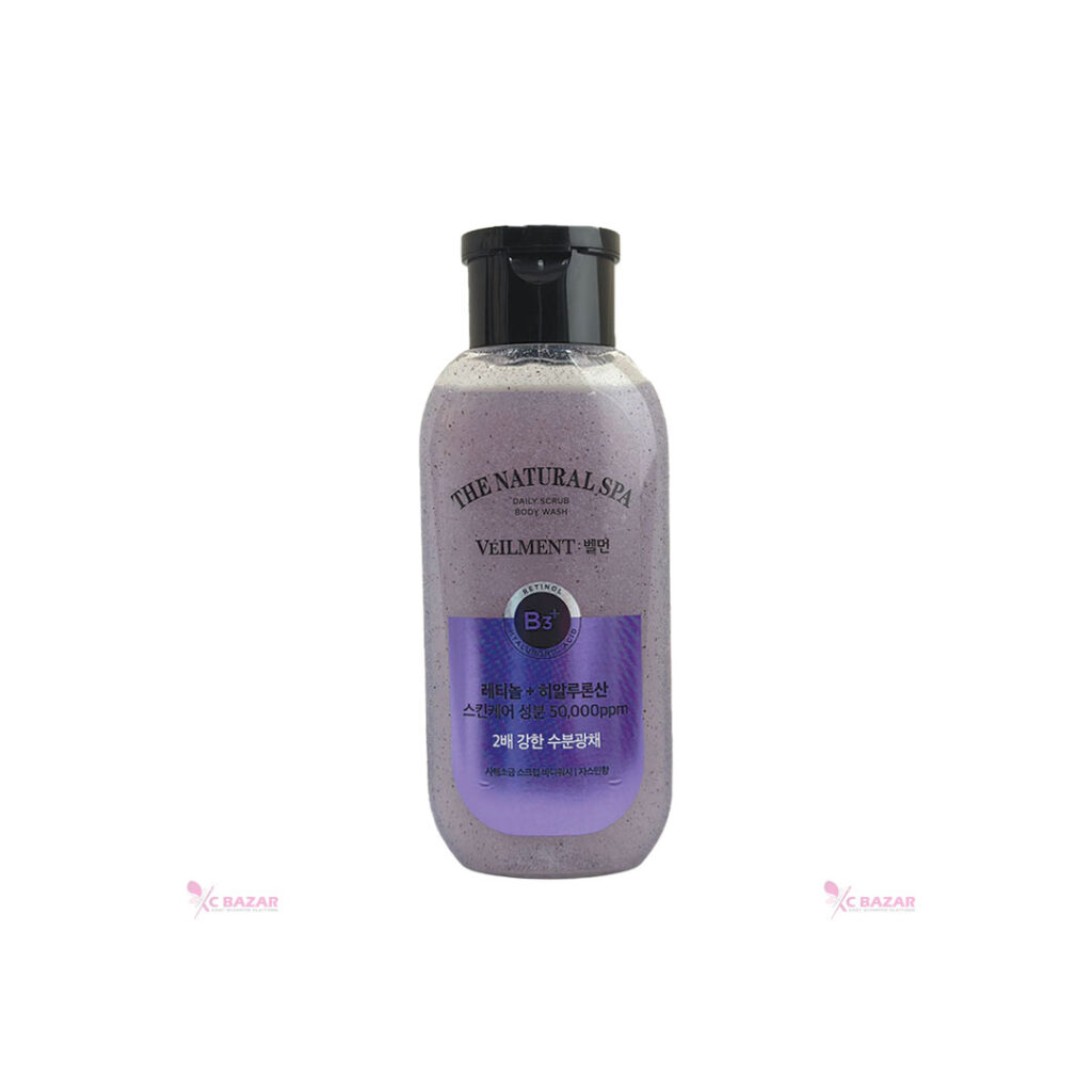 On The Body Veilment Natural SPA Dead Sea Salt Scrub Body Wash Jasmine Scent 200 ml