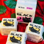 Secretday Black Sanitary Pads Medium 16P