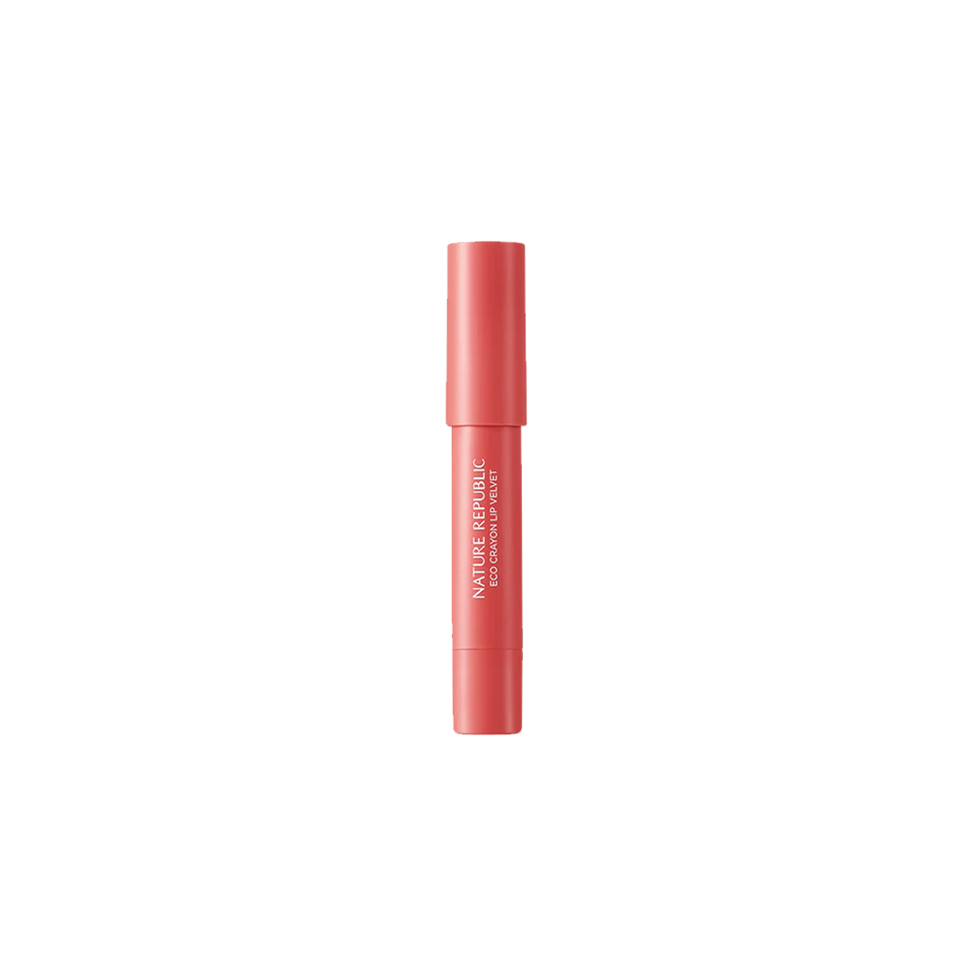 Nature Republic By Flower Eco Crayon Lip Velvet (02 Pink Breeze) 2.8 g