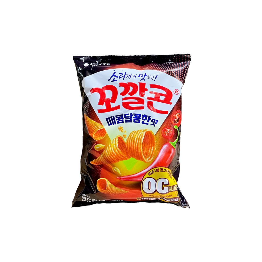 Lotte Kokal Corn Chips ( Sweet and Spicy Flavour ) 67 g