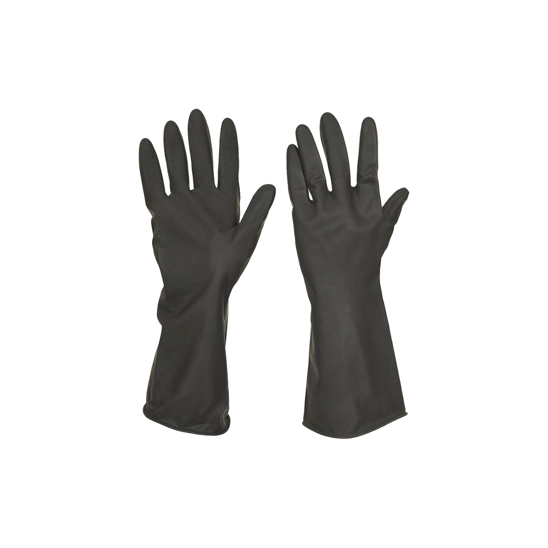 White Hand Beauty Rubber GlovesPurple Medium
