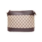 Made in Korea Women Crossbody Shoulder Bag With Color Strap + ( Chocolate Colour )