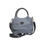 Made in Korea Women Quilted Handbag With Adjustable Shoulder Strap + ( Navy Blue Colour )