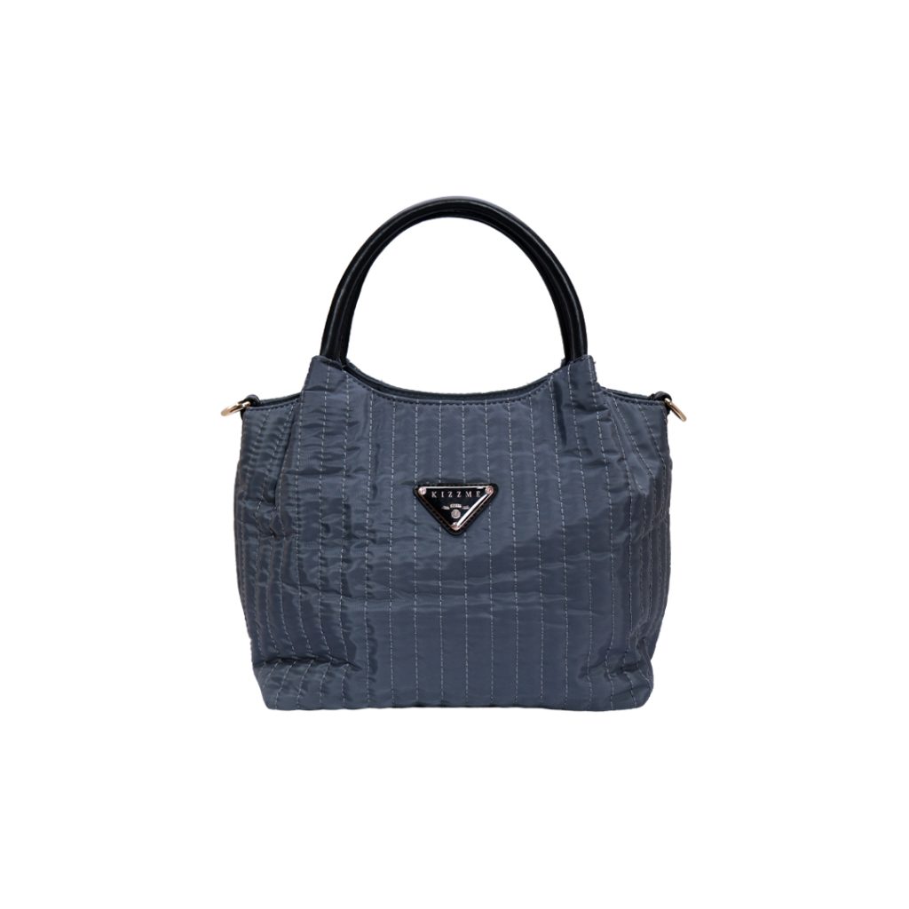 Made in Korea Women Quilted Handbag With Adjustable Shoulder Strap + ( Navy Blue Colour )