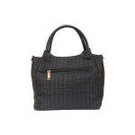 Made in Korea Women Quilted Handbag With Adjustable Shoulder Strap + ( black Colour )