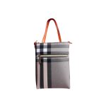 Women Check Pattern Shoulder Tote Bag With Mini Pouch +( Black & white Colour ) - Image 6